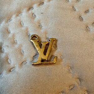 LV upcycled charm